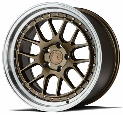 DS06 - JDMuscleWheelsDS61885510035BZ18x8.55x100 | +35 | 73.1Bronze w/Machined Lip