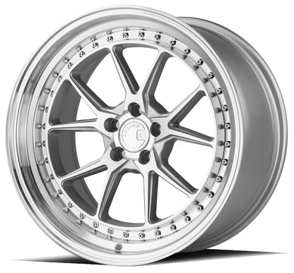 DS08 - JDMuscleWheelsDS81895510035SMF18x9.55x100 | +35 | 73.1Silver w/Machined Face