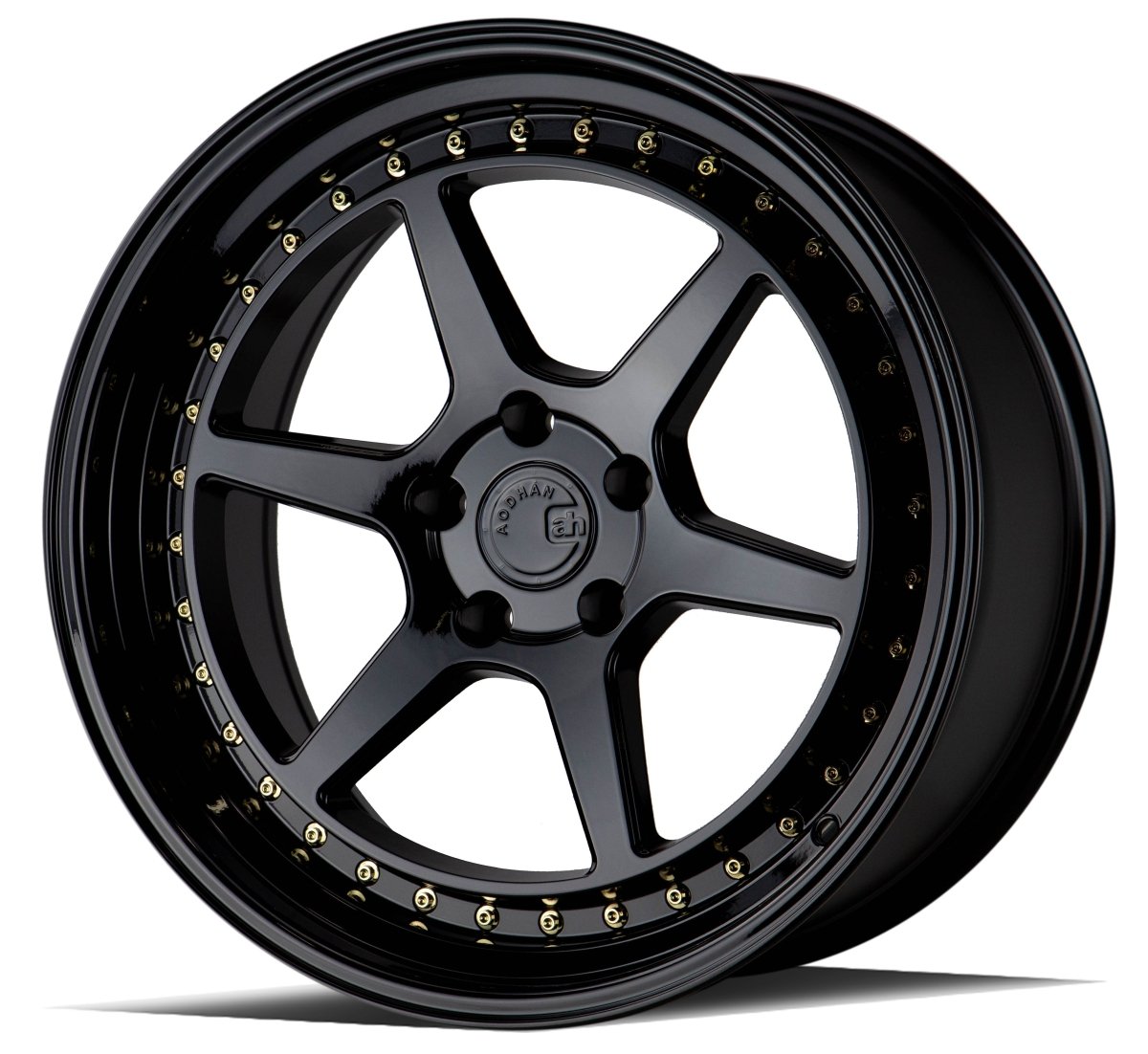DS09 - JDMuscleWheelsDS91911511422GB19x115x114.3 | +22 | 73.1Gloss Black W /Gold Rivets