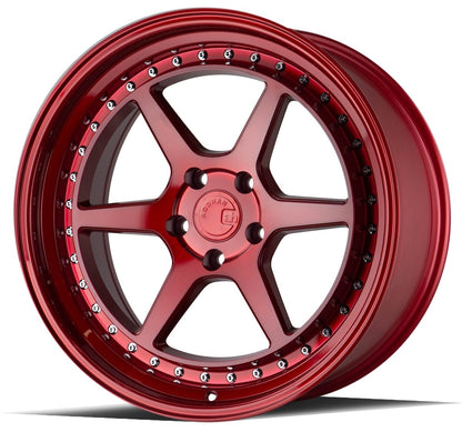 DS09 - JDMuscleWheelsDS91895510035R18x9.55x100 | +35 | 73.1Candy Red w/ (Chrome Rivets)