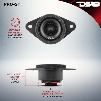 DS18 dsePRO - ST OEM Replacement 1.9 - inch Neodymium Tweeter for Toyota and Subaru – 100 Watts RMS, 4 Ohm | dsePRO - ST - JDMuscleSPK932588