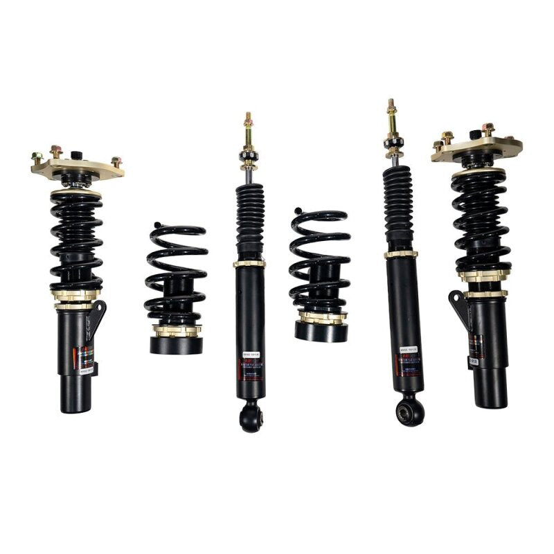 BLOX Racing [16-26 Civic Coupe/Sedan Non-Si / Type R] Plus Series Fully Adjustable Coilovers - Black