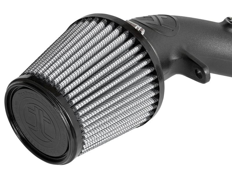 aFe Takeda Stage-2 Cold Air Intake System for [15-18 WRX] - Wrinkle-Black Tube, Red Scoop