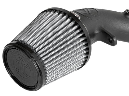aFe Takeda Stage-2 Cold Air Intake System for [15-18 WRX] - Wrinkle-Black Tube, Red Scoop