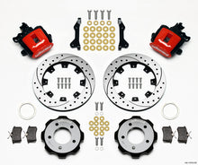 Wilwood [06-15 Civic] Combination Parking Brake Rear Kit - 12.19-Inch Drilled Rotor, Red Calipers