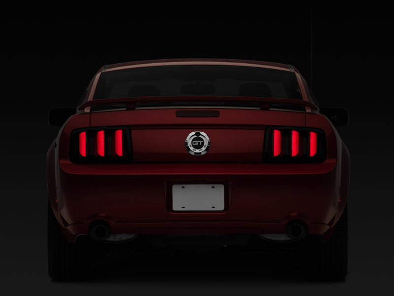 Raxiom 05-09 Ford Mustang Vector V2 LED Tail Lights- Black Housing | Smoked Lens