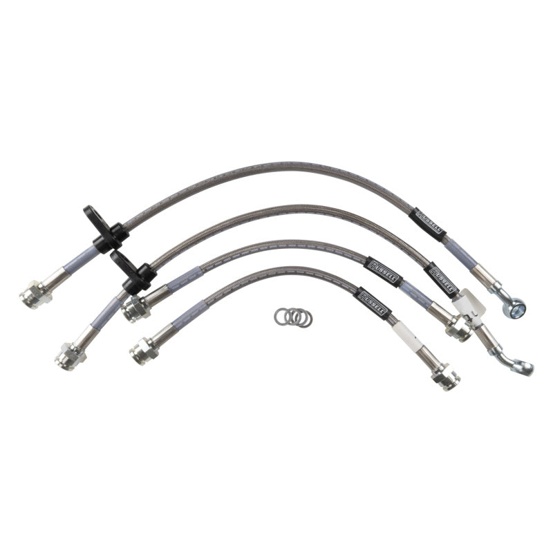 Russell Performance [96-00 Honda Civic] Street Legal Brake Hose Kit - Stainless Steel Braided