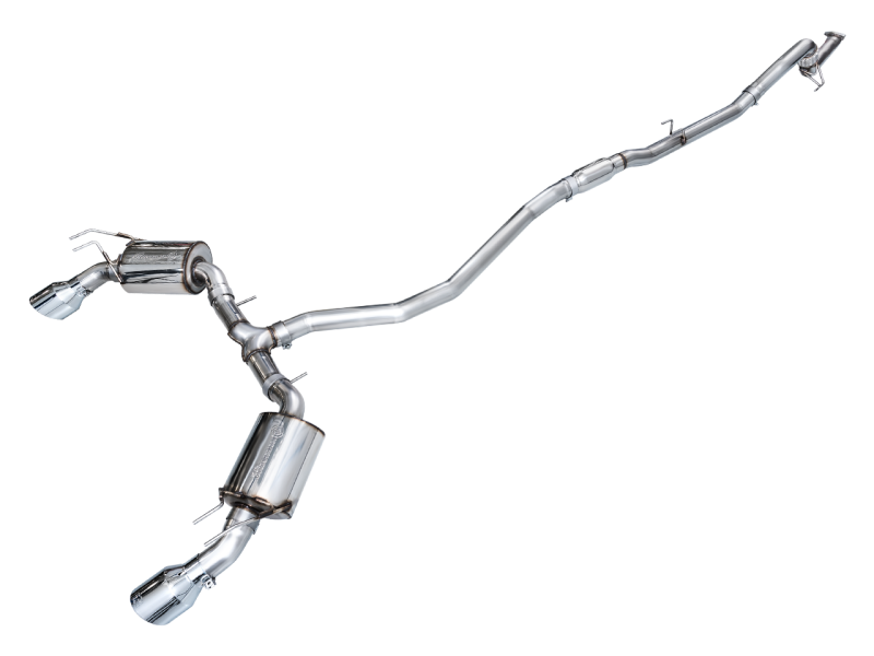 AWE Tuning [22-26 Civic Si/Integra] Touring Edition Catback Exhaust - Dual Chrome Silver Tips - Part AWE3015-32331