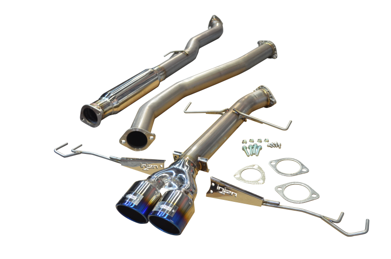 Injen [17-21 Civic Hatchback Sport] SES1500TT Cat-Back Exhaust - Burnt Titanium Tips
