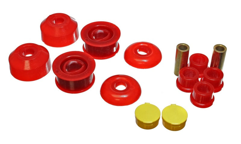 Energy Suspension [03-04 Corolla] [03-04 Matrix] [05-07 Scion tC] Front Control Arm Bushing Set - Red Polyurethane, Part 8.3120R