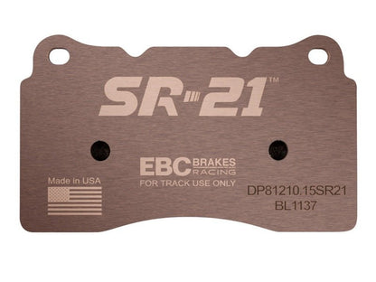 EBC [04-07 Volvo V70, 04-07 Volvo S60, 06 Mitsubishi Lancer] SR21 Sintered Race Front Brake Pads - JDMuscleBrake PadsebcDP81210.15SR21