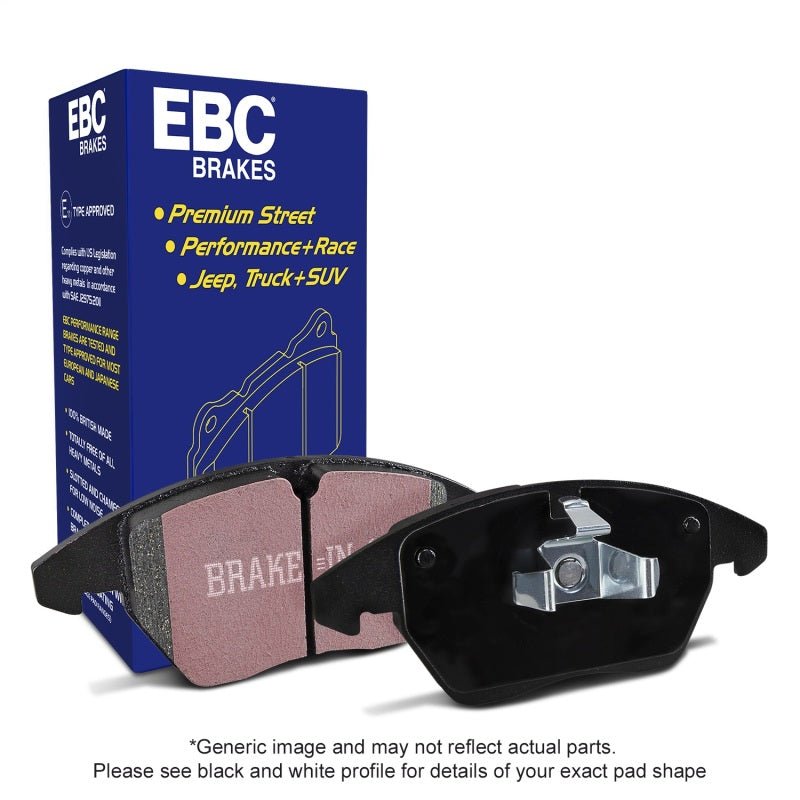 EBC [16-17 Civic] Ultimax2 Rear Brake Pads - Black - JDMuscleBrake PadsebcUD1878
