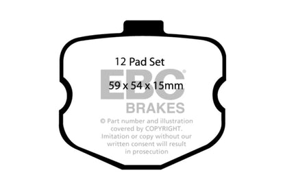 EBC Bluestuff NDX Front Brake Pads for Chevrolet Corvette C6 (2006 - 2008) | ebcDP51771NDX - JDMuscleSPK34618
