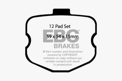 EBC Bluestuff NDX Front Brake Pads for Chevrolet Corvette C6 (2006 - 2008) | ebcDP51771NDX - JDMuscleSPK34618