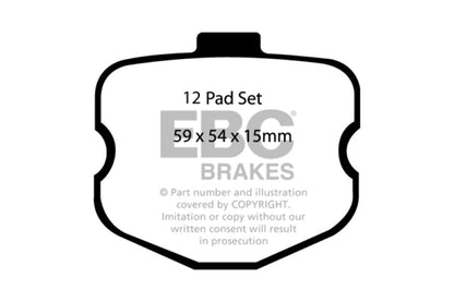 EBC Bluestuff NDX Front Brake Pads for Chevrolet Corvette C6 (2006 - 2008) | ebcDP51771NDX - JDMuscleSPK34618