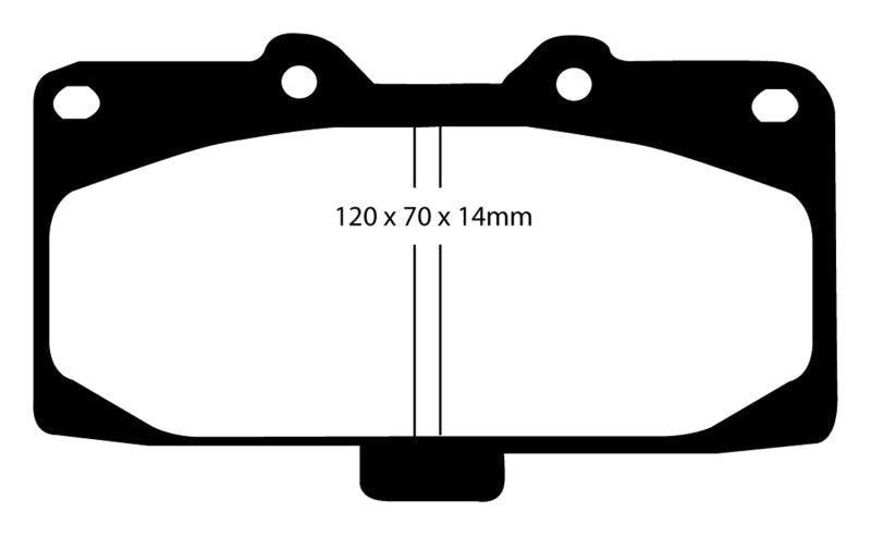 EBC Bluestuff NDX Full Race Brake Pads for 1989 - 1996 Nissan 300ZX and R32 Skyline GT - R | ebcDP51200NDX - JDMuscleSPK38051