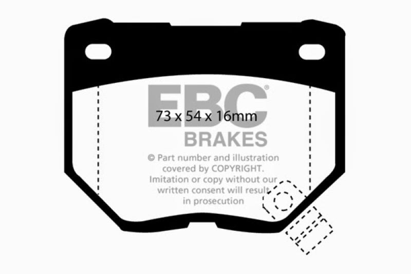 EBC Bluestuff NDX Full Race Rear Brake Pads for 1989 - 1996 Nissan 300ZX and R32 Skyline | ebcDP5826NDX - JDMuscleSPK38052