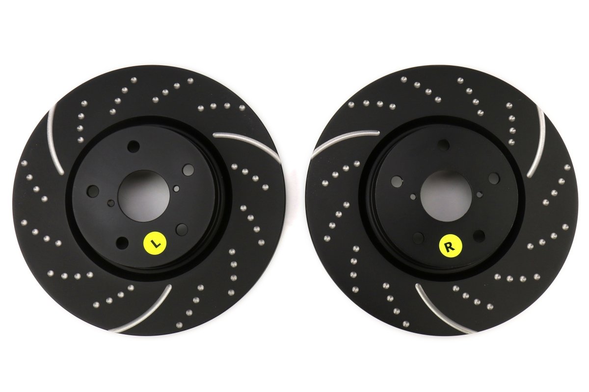 EBC Brakes [15 - 21 WRX] 3GD Series Sport Dimpled/Slotted Front Brake Rotors | GD7337 - JDMuscleBrake RotorsEBCGD7337