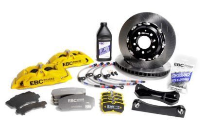 EBC Racing [12 - 21 WRX STI] Yellow 6 - Piston 355mm Rotors Apollo Front Big Brake Kit | BBK054YEL - 1 - JDMuscleBrake KitsebcBBK054YEL-1