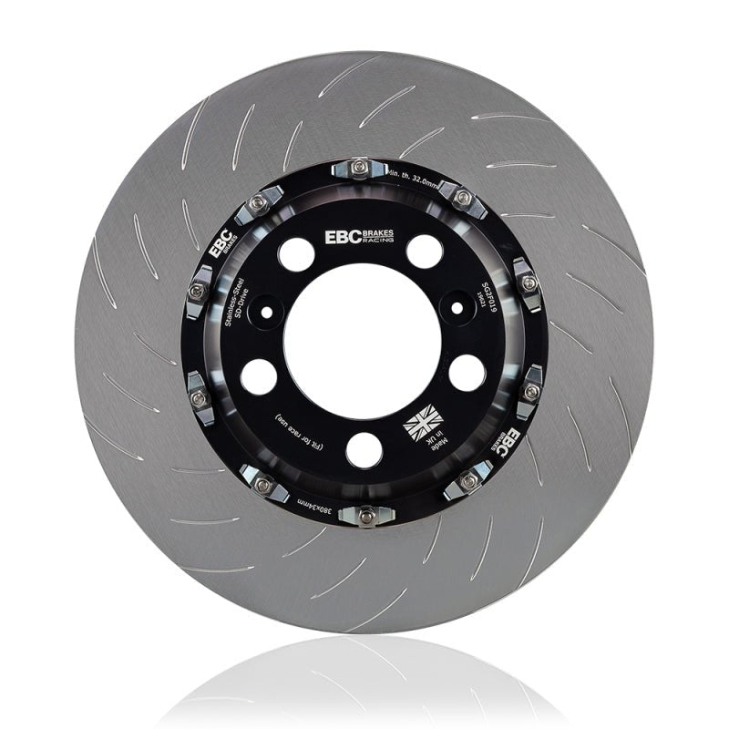 EBC Racing 2015+ Ford Mustang 5.0L | 6th Gen 2 Piece Floating Conversion SG Racing Front Rotors - JDMuscleShop the look 2ebcSG2FC7694