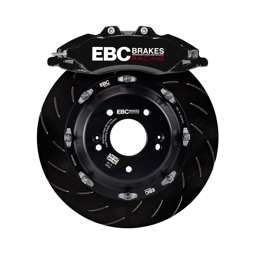 EBC Racing 2023+ Nissan 400Z Black Apollo - 6 Calipers 355mm Rotors Front Big Brake Kit | BBK044BLK - 1 - JDMuscleBig Brake KitsBBK044BLK-1