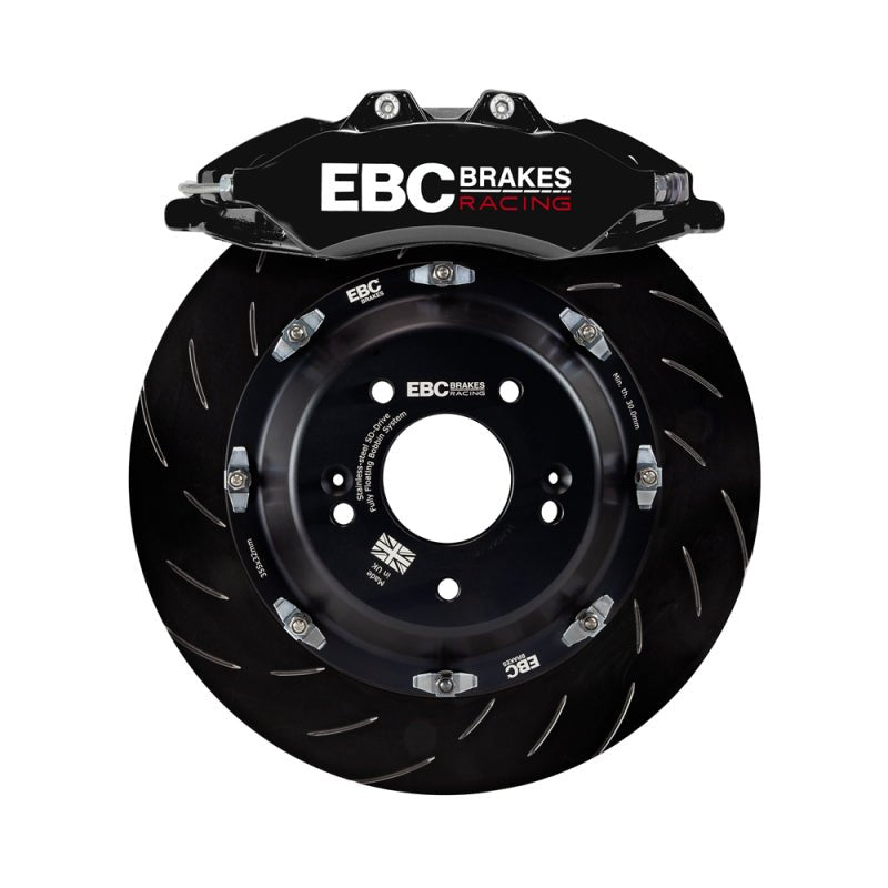 EBC Racing 2023+ Nissan 400Z Black Apollo - 6 Calipers 380mm Rotors Front Big Brake Kit | BBK044BLK - 2 - JDMuscleBig Brake KitsBBK044BLK-2