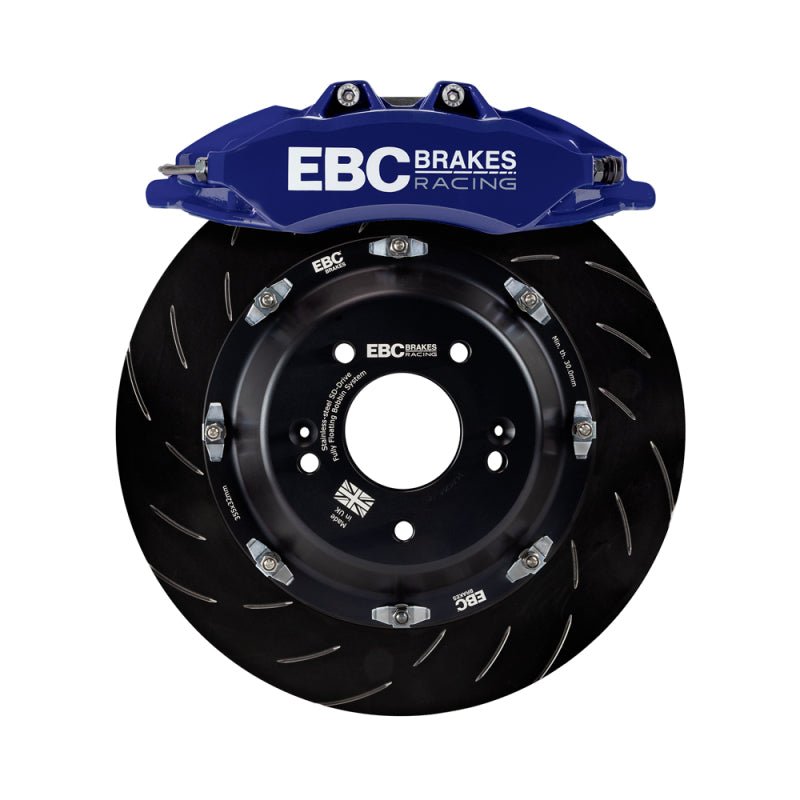EBC Racing 2023+ Nissan 400Z Blue Apollo - 6 Calipers 355mm Rotors Front Big Brake Kit | BBK044BLU - 1 - JDMuscleBig Brake KitsBBK044BLU-1