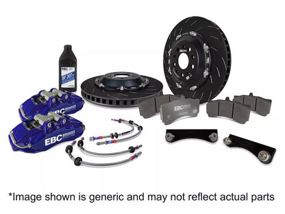 EBC Racing 2023+ Nissan 400Z Blue Apollo - 6 Calipers 380mm Rotors Front Big Brake Kit | BBK044BLU - 2 - JDMuscleBig Brake KitsBBK044BLU-2