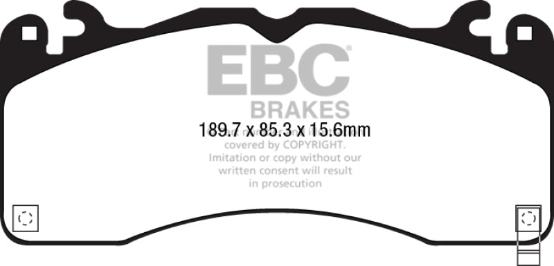 EBC Redstuff Ceramic Low Dust Front Brake Pads for 2015 - 2016 Ford Mustang 5.0L | ebcDP33040C - JDMuscleSPK37295