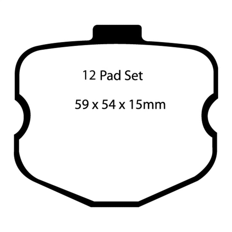 EBC Redstuff Ceramic Low Dust Front Brake Pads for Chevrolet Corvette C6 (2006 - 2008) | ebcDP31771C - JDMuscleSPK34622