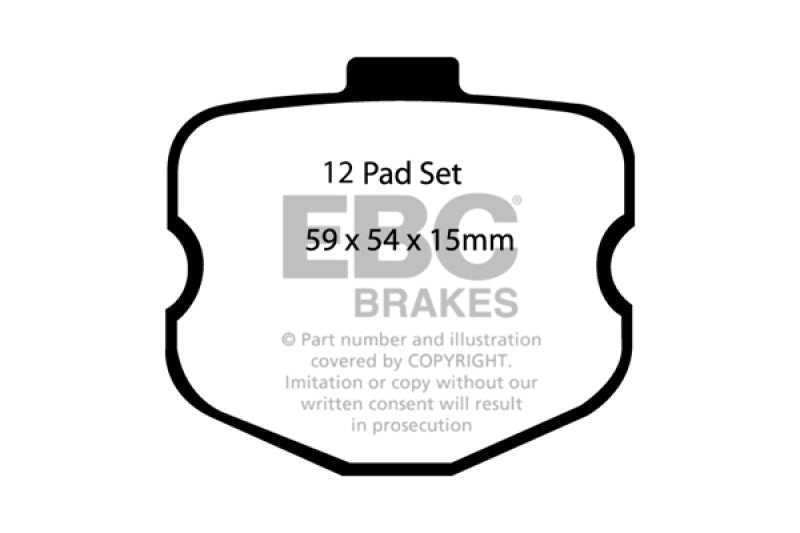 EBC Redstuff Ceramic Low Dust Front Brake Pads for Chevrolet Corvette C6 (2006 - 2008) | ebcDP31771C - JDMuscleSPK34622