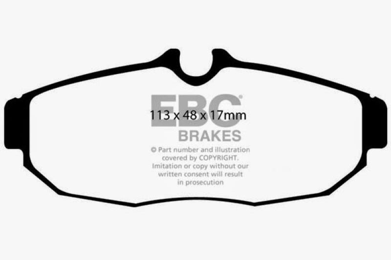 EBC Redstuff Ceramic Low Dust Rear Brake Pads for Ford Mustang 2005 - 2012 | ebcDP31741C - JDMuscleSPK34434