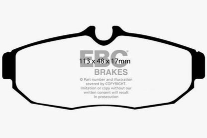 EBC Redstuff Ceramic Low Dust Rear Brake Pads for Ford Mustang 2005 - 2012 | ebcDP31741C - JDMuscleSPK34434