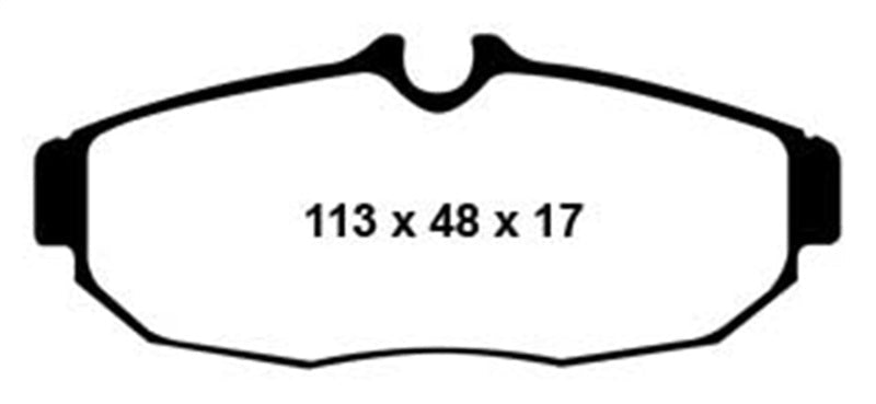 EBC Redstuff Ceramic Low Dust Rear Brake Pads for Ford Mustang 2005 - 2012 | ebcDP31741C - JDMuscleSPK34434