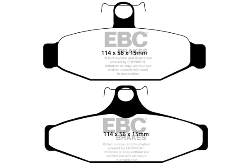 EBC Ultimax2 Rear Brake Pads for Chevrolet Corvette C4 (1984 - 1987) – OEM Replacement, Low Dust, High Friction | ebcUD295 - JDMuscleSPK37693