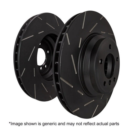 EBC USR Series Slotted Rear Brake Rotors for 2015 - 2016 Ford Mustang 2.3L Turbo - Performance Upgrade | ebcUSR7696 - JDMuscleSPK191367