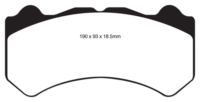 EBC Yellowstuff Front Brake Pads for 2011 - 2014 Nissan GT - R R35 — High - Performance Street and Track Use | ebcDP41983R - JDMuscleSPK35480