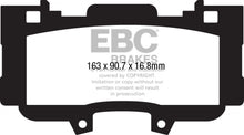EBC Yellowstuff Front Brake Pads for 2015 - 2016 Ford Mustang 2.3 Turbo Performance Package | ebcDP43042R - JDMuscleSPK37289