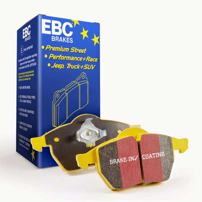 EBC Yellowstuff Front Brake Pads for Ford Mustang 2015 - 2016 – High - Performance Street and Track Use | ebcDP43040R - JDMuscleSPK37296