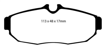 EBC Yellowstuff Rear Brake Pads for Ford Mustang 2005 - 2012 – High - Performance Street and Track Use | ebcDP41741R - JDMuscleSPK34439