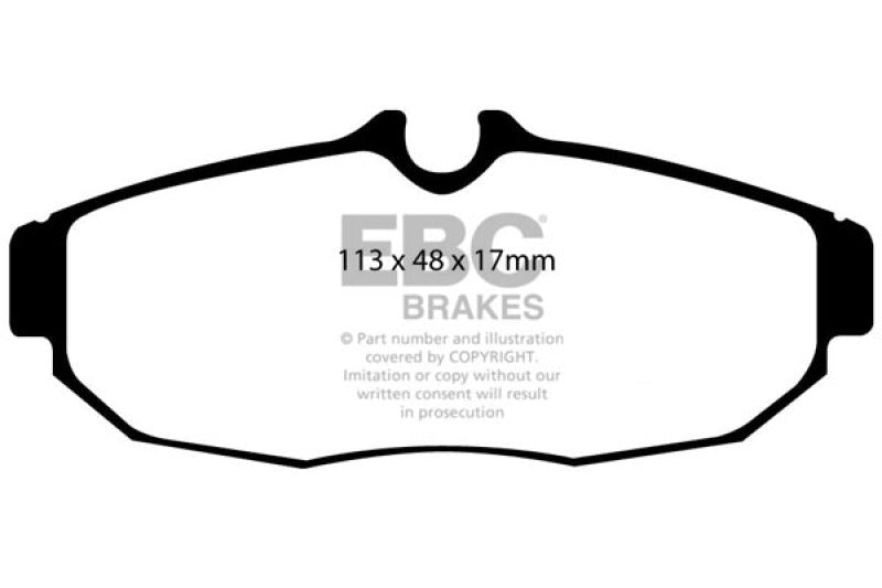 EBC Yellowstuff Rear Brake Pads for Ford Mustang 2005 - 2012 – High - Performance Street and Track Use | ebcDP41741R - JDMuscleSPK34439