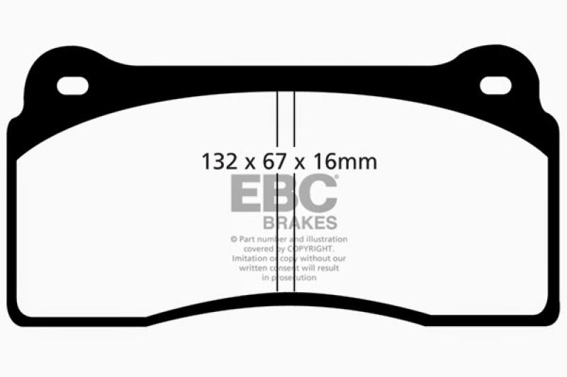 EBC Yellowstuff Rear Brake Pads for Nissan GT - R R35 – High - Performance Street and Track Use | ebcDP41110R - JDMuscleSPK39753