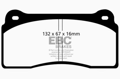EBC Yellowstuff Rear Brake Pads for Nissan GT - R R35 – High - Performance Street and Track Use | ebcDP41110R - JDMuscleSPK39753