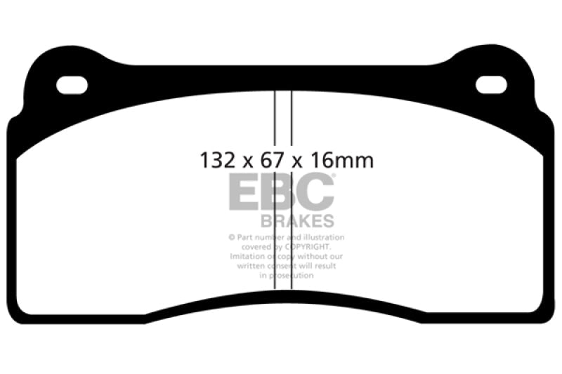 EBC Yellowstuff Rear Brake Pads for Nissan GT - R R35 – High - Performance Street and Track Use | ebcDP41110R - JDMuscleSPK39753