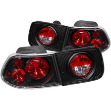 ANZO [96-00 Civic] Tail Light Assembly - Clear Lens, Black Housing, Pair, Part Number ANZ221062