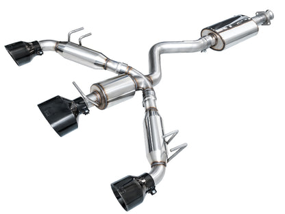 AWE Tuning [23-24 Toyota GR Corolla] Touring Edition Exhaust - Diamond Black Tips | 3015-53472