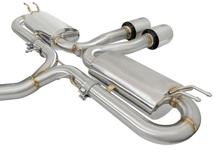 aFe Takeda [17-20 Civic Si] 3-inch 304 Stainless Steel Cat-Back Exhaust System - Polished Tips, Part 49-36621-P