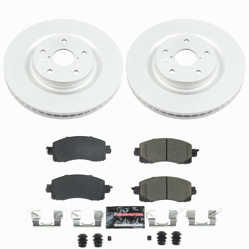 PowerStop [22-24 WRX] Front Z23 Coated Brake Kit - Black