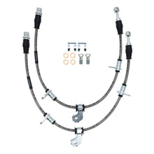 R1 Concepts [16-21 WRX] Rear Stainless Steel Brake Hose Kit - Clear Coating