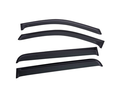 EGR 16 - 17 Nissan Titan Crew Cab SlimLine Tape - On WindowVisors Set of 4 - Light Smoke - JDMuscleNon - Categorizedegr576001